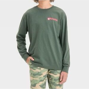 Art Class Boys' Long Sleeve Maruchan Ramen Graphic T-shirt - Green